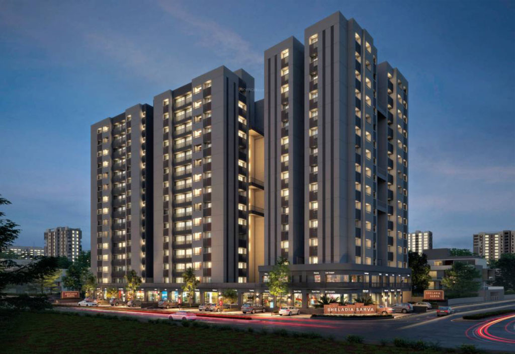 3 BHK Residential Apartment of Sheledia Sarva  at Shela