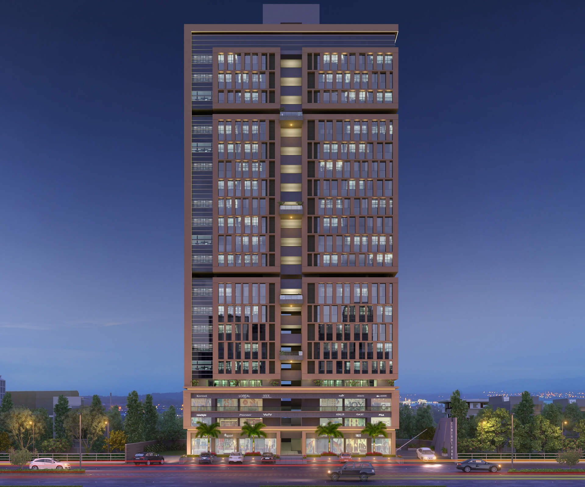 Office and Shop of Sun Central Park at Ambli