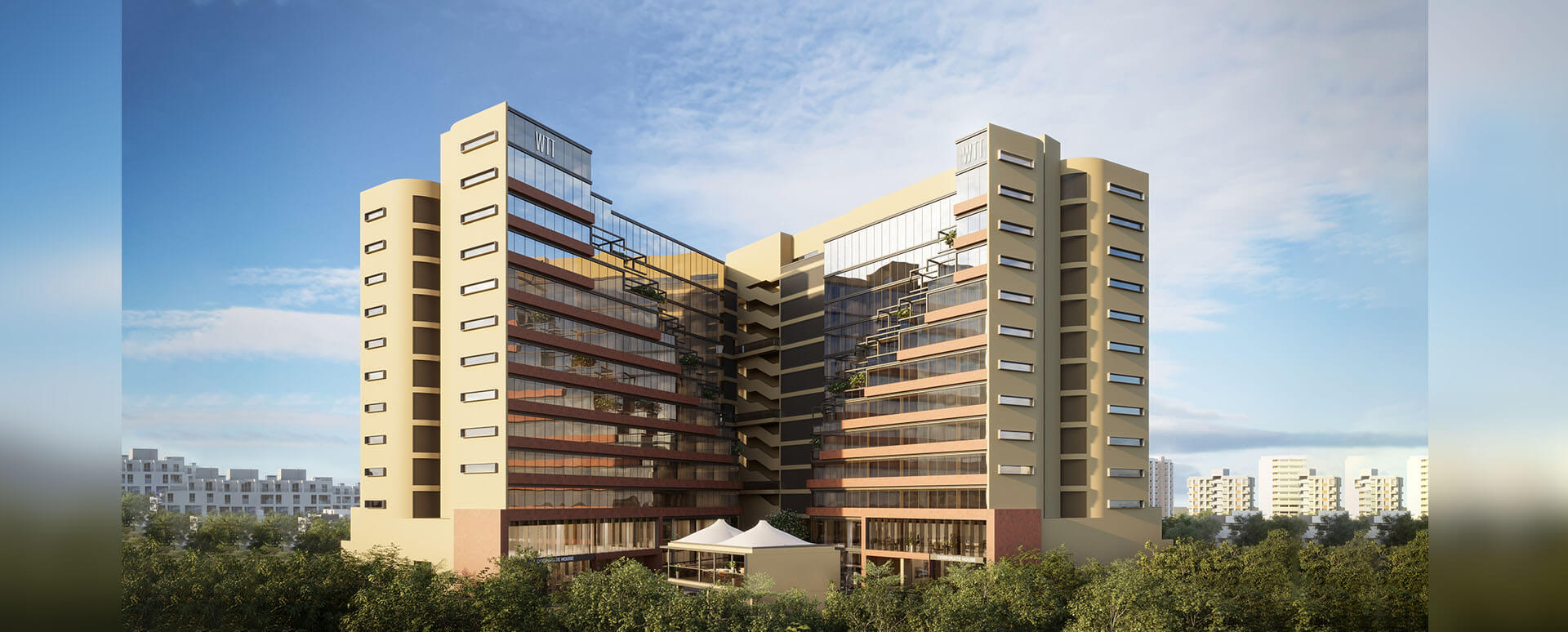 Office and Shop of World Trade Tower at S. G. Highway