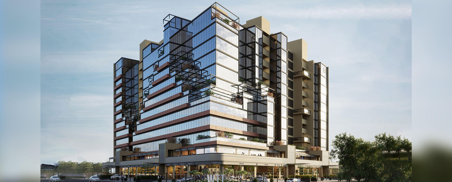 Office and Shop of World Trade Tower at S. G. Highway